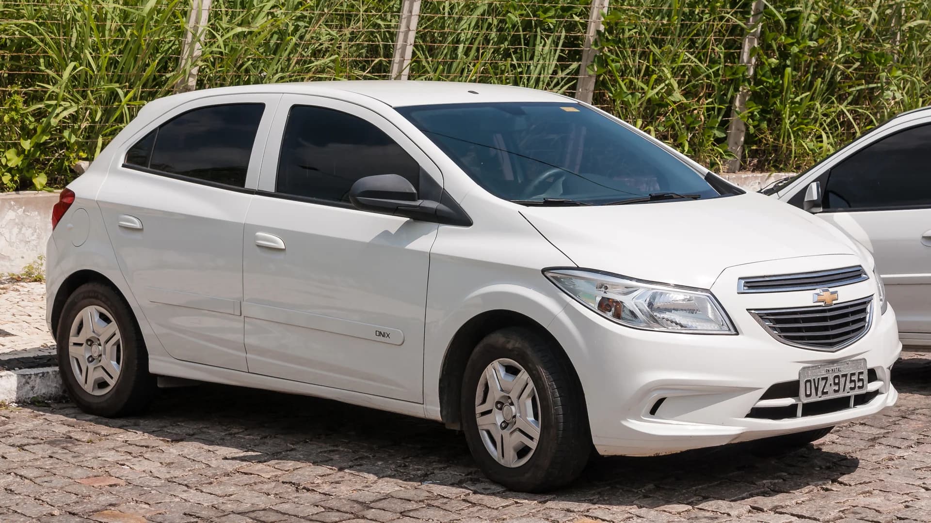 Chevrolet Onix, a Latin American subcompact hatchback, front three-quarter view