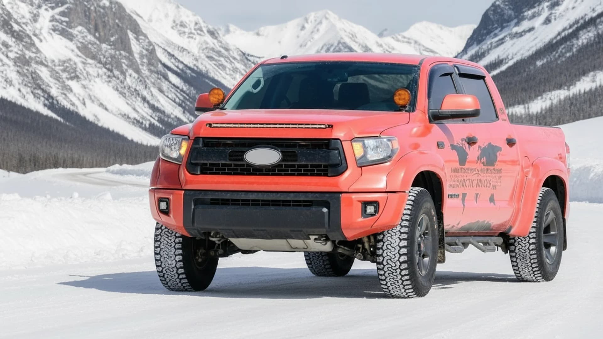 BYD Shark electric pickup truck front three-quarter view