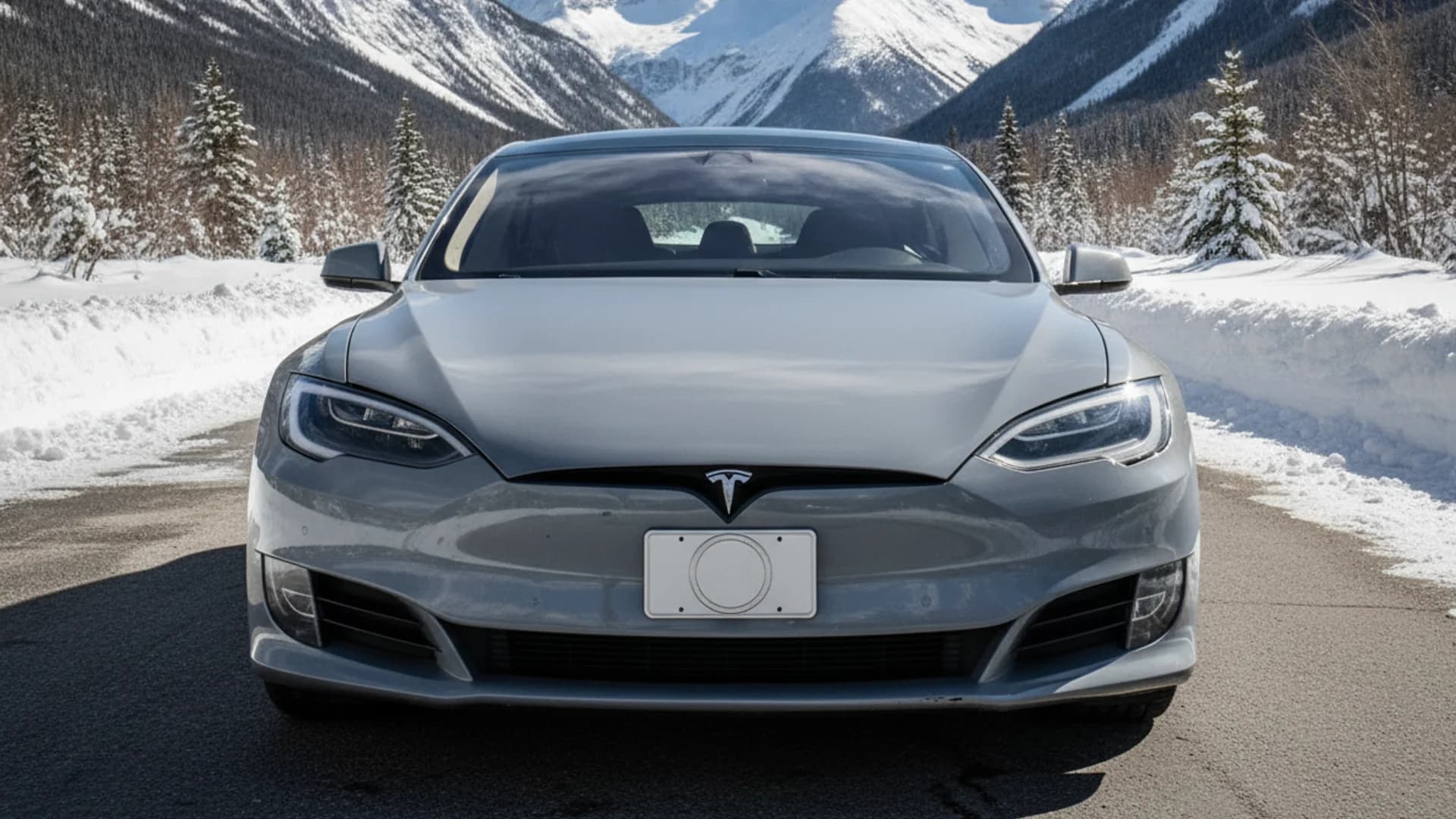 tesla cybercab employee electric vehicle front three-quarter view