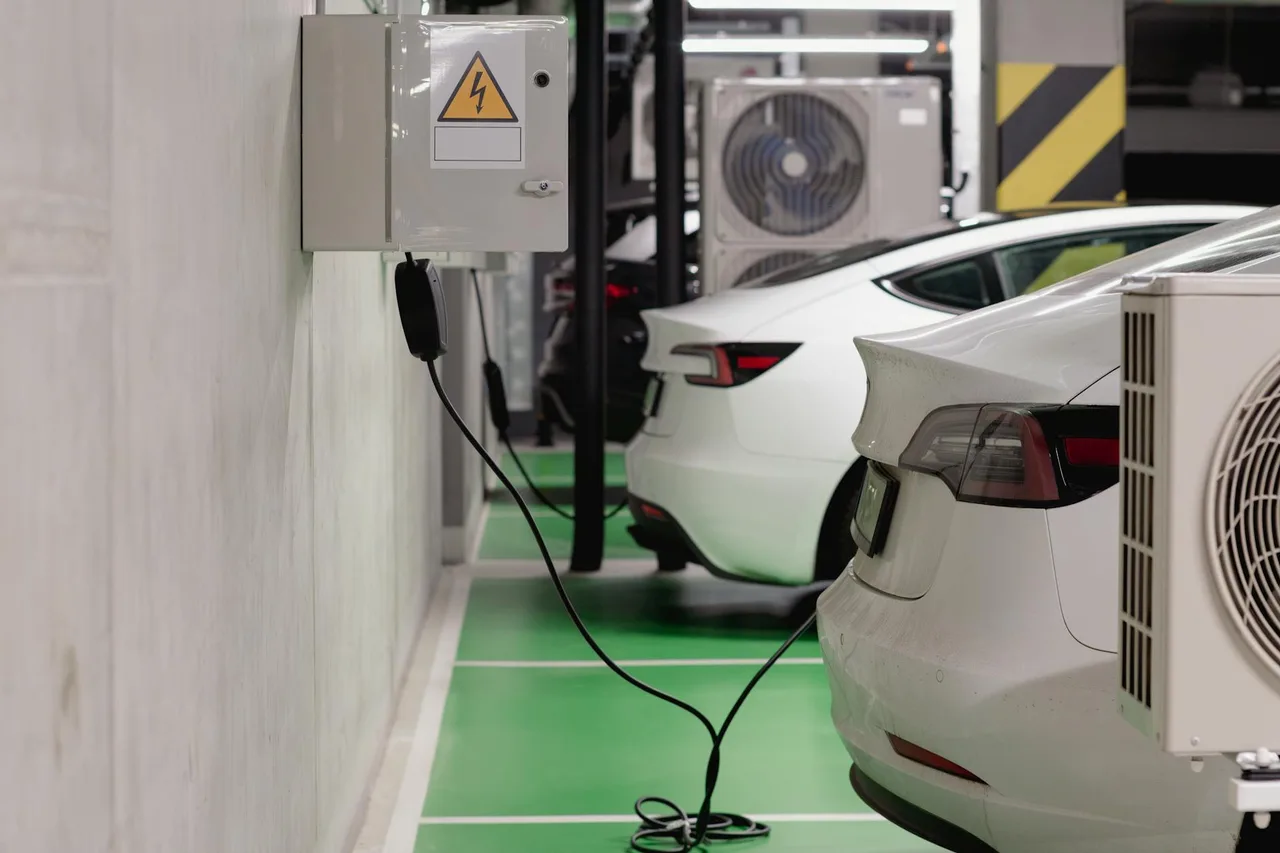 Electric vehicle charging at home, representing the lifecycle emissions comparison between EVs and gasoline cars