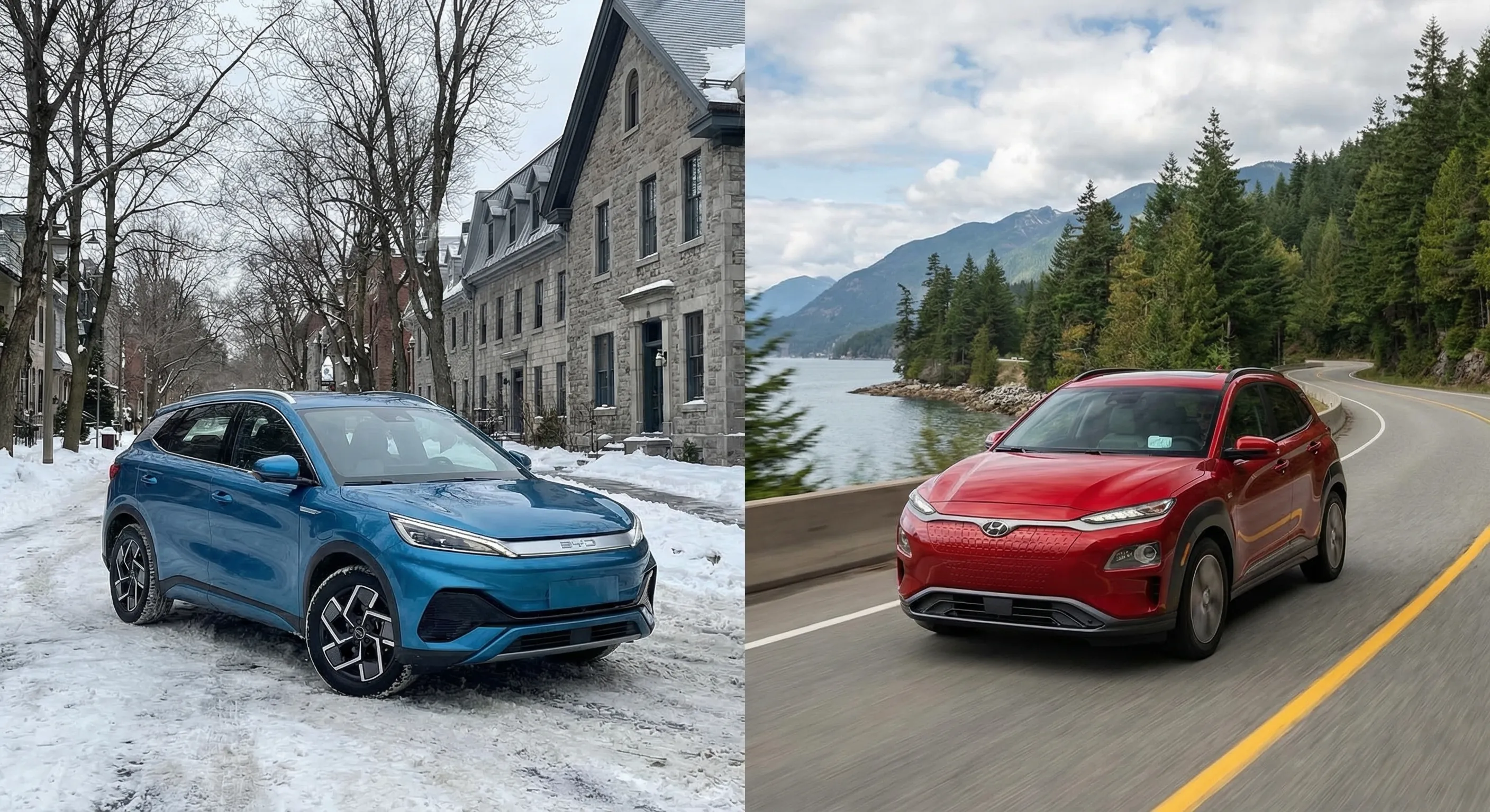 BYD Atto 3 vs Hyundai Kona EV Canada: $35K Showdown, Specs Compared