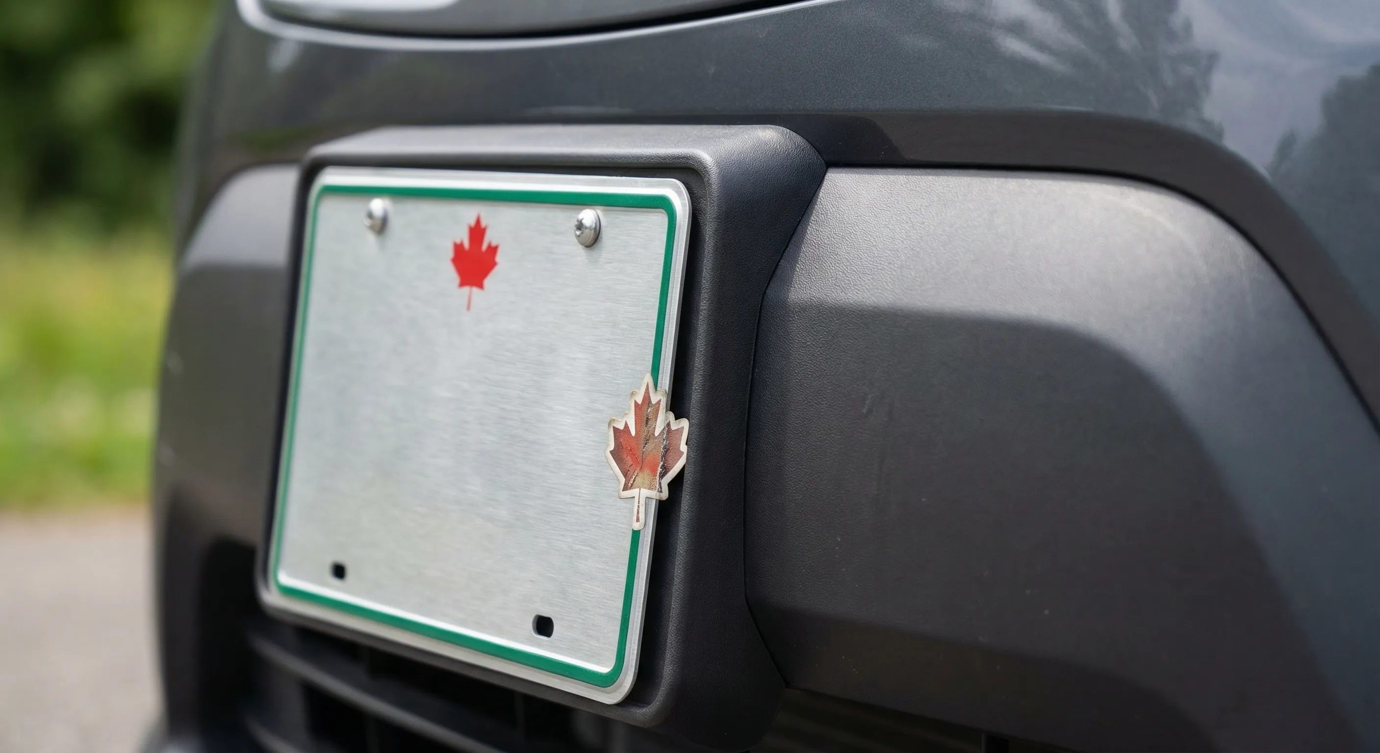 Electric vehicle detail shot in Canada