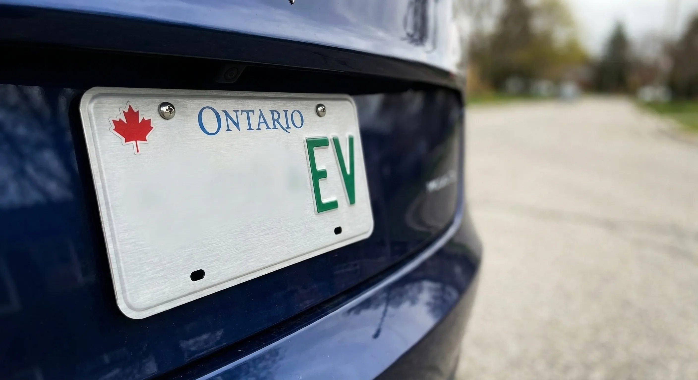 Electric vehicle detail shot in Canada