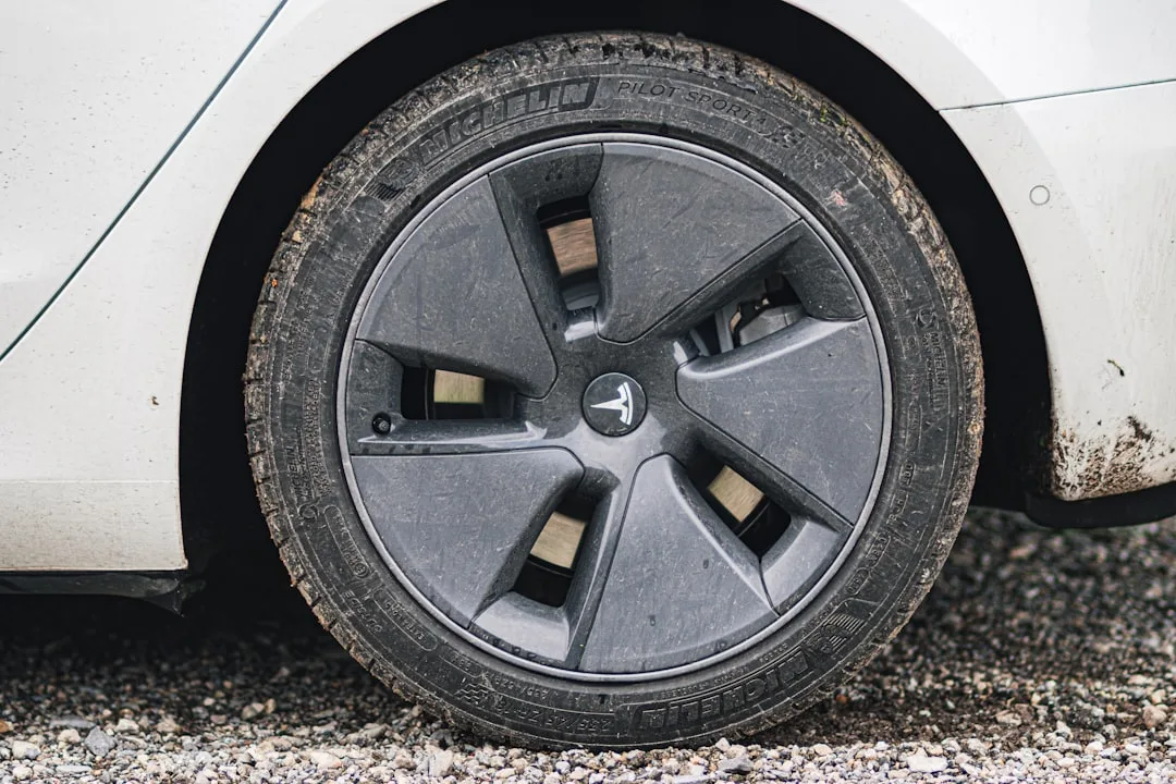 EV tire tread wear comparison showing accelerated degradation from electric vehicle torque