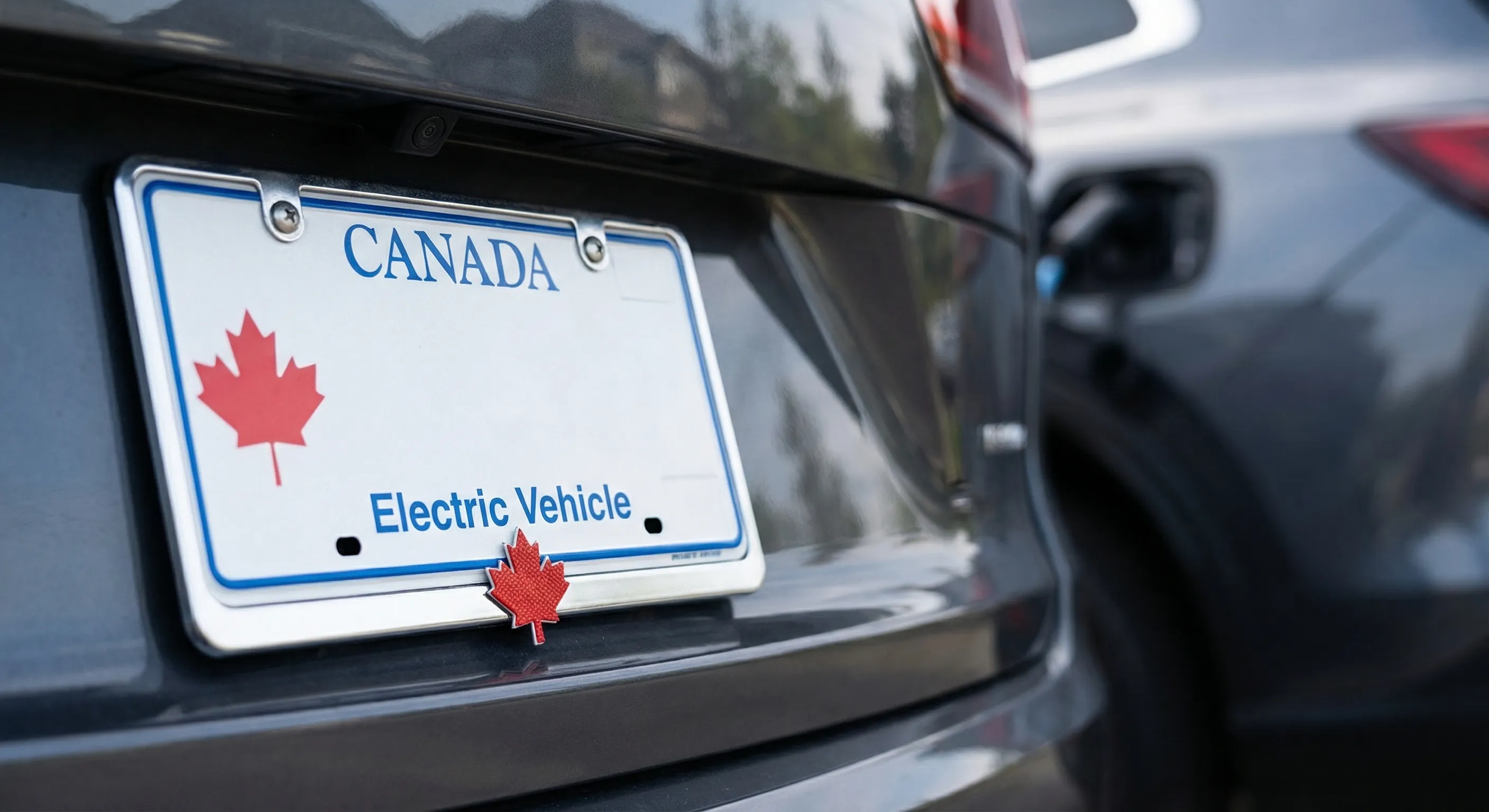 Electric vehicle detail shot in Canada