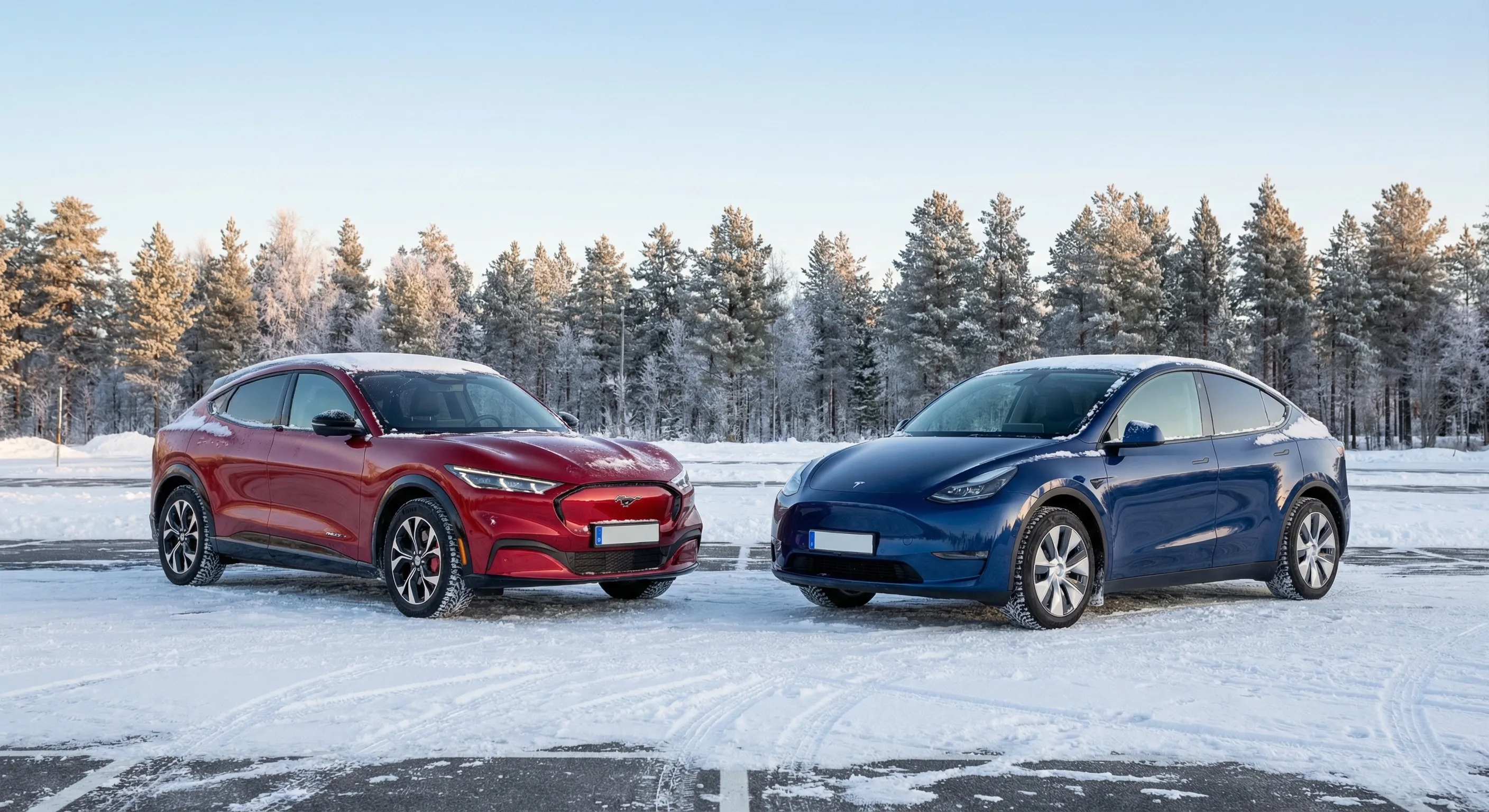 Ford Mustang Mach-E vs Tesla Model Y side by side comparison