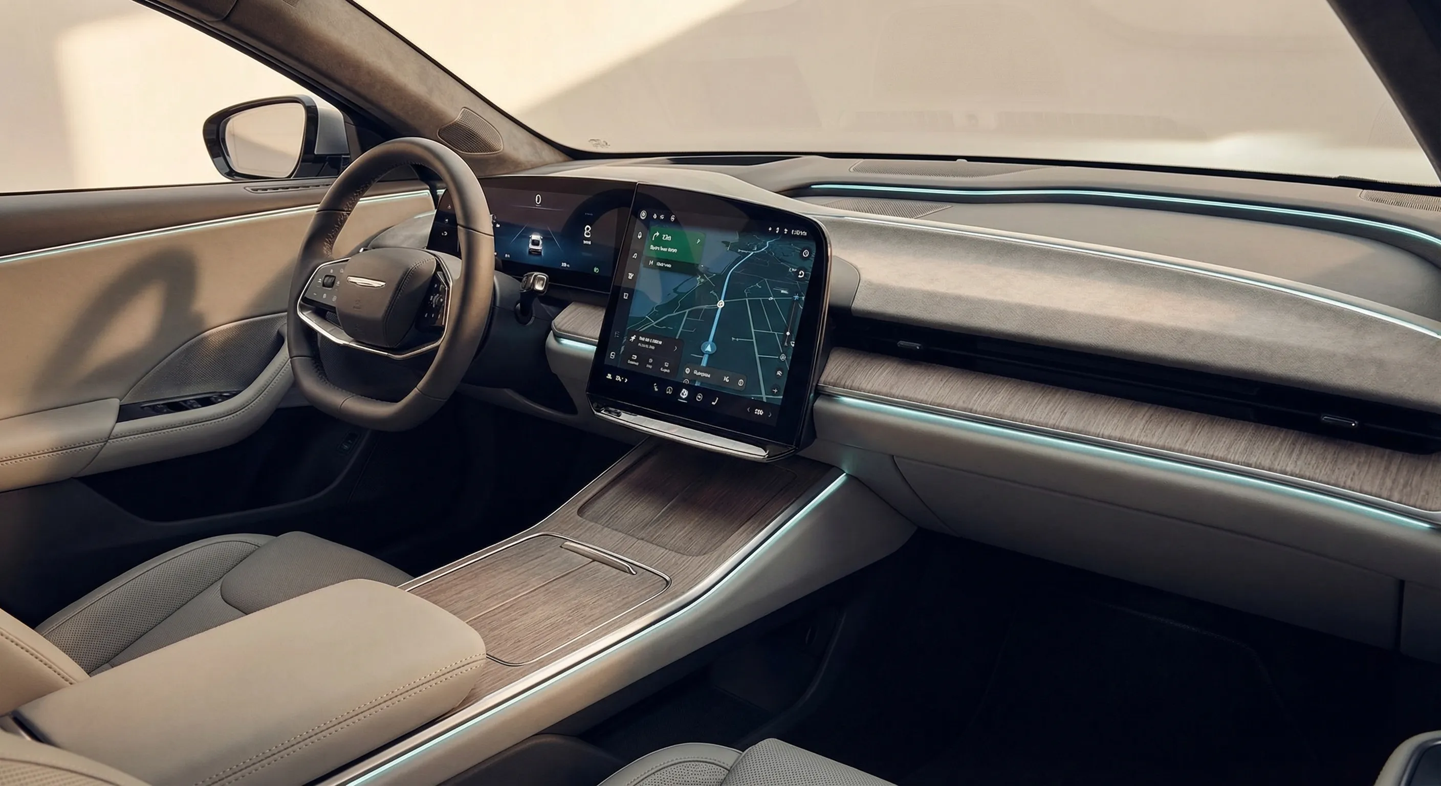 Kia EV5 interior dashboard and touchscreen