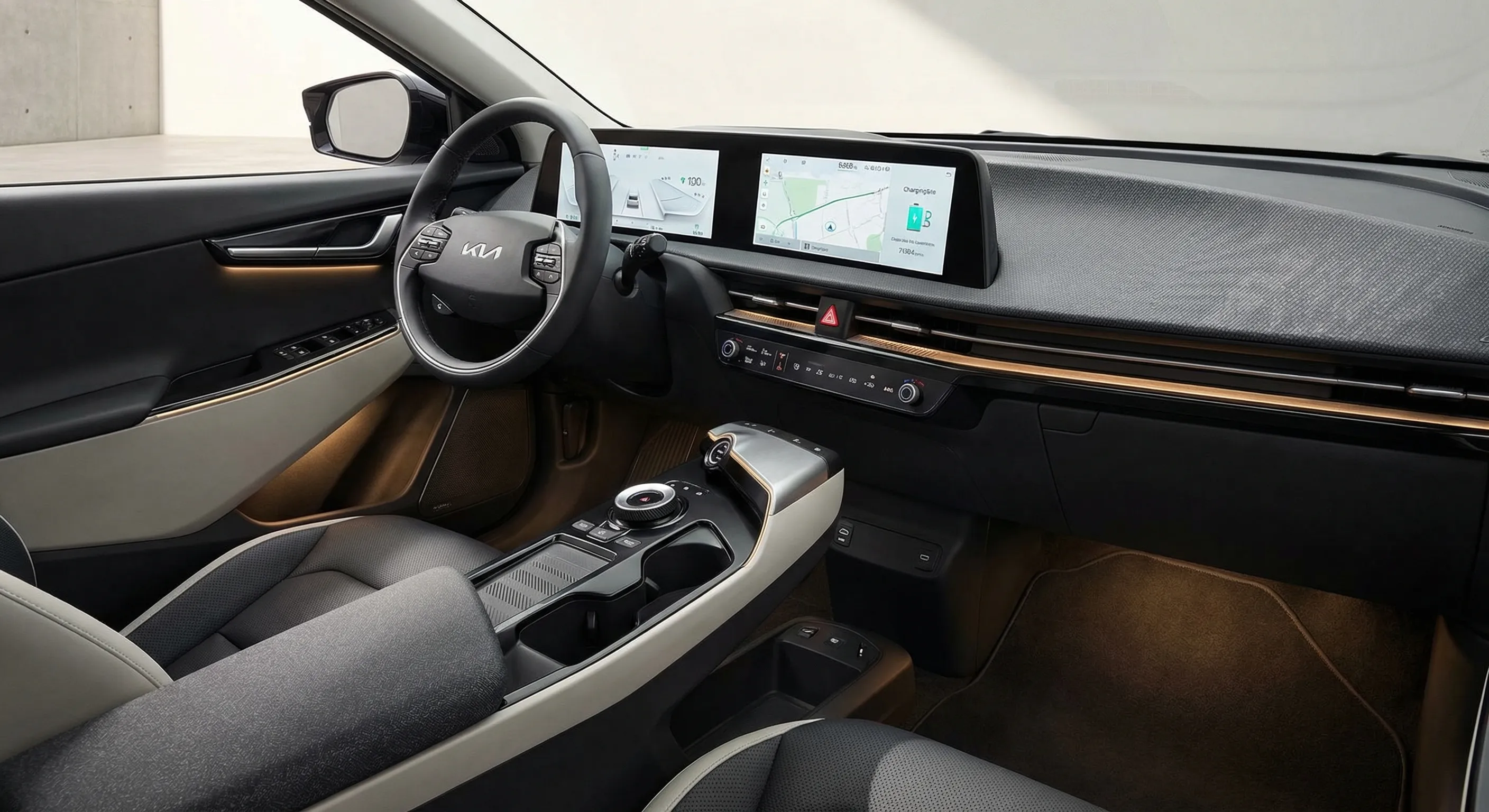 Kia EV6 Canada Review interior dashboard and touchscreen