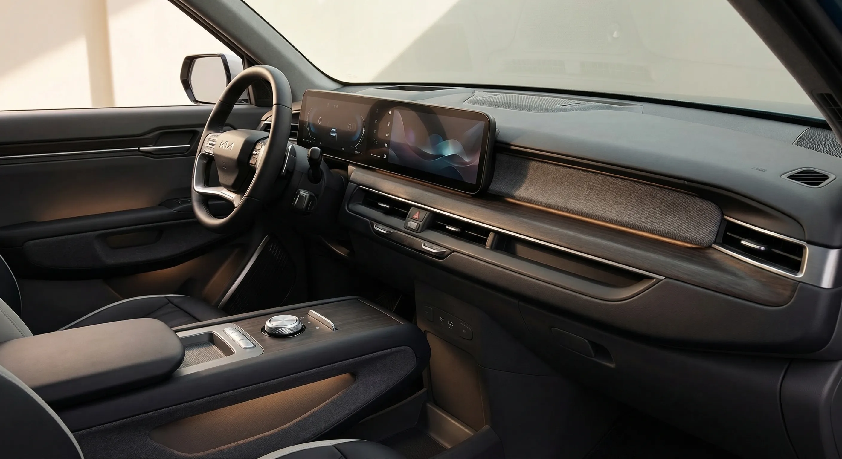 Kia EV9 Canada Review interior dashboard and touchscreen