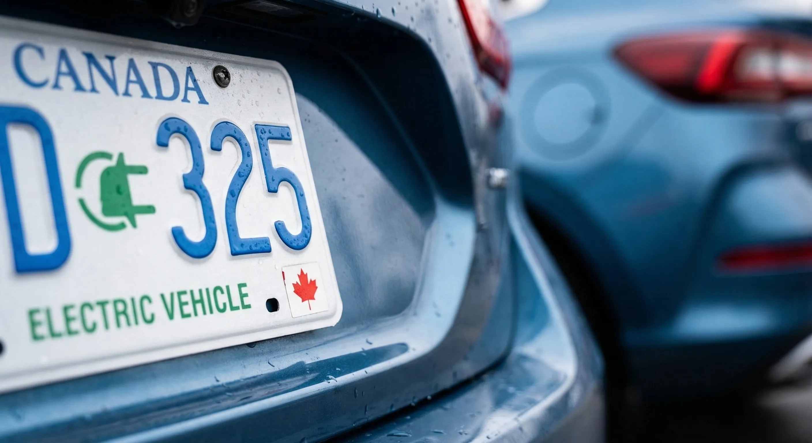 Electric vehicle detail shot in Canada