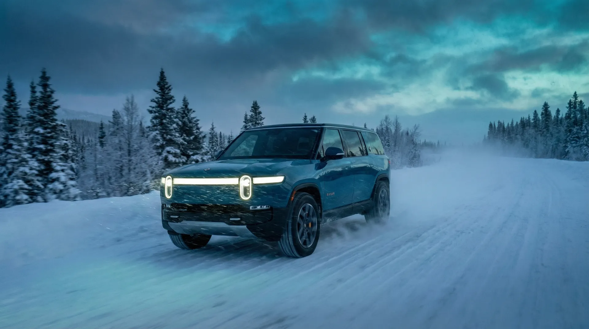 Exciting new electric vehicles driving through iconic Canadian pictures
