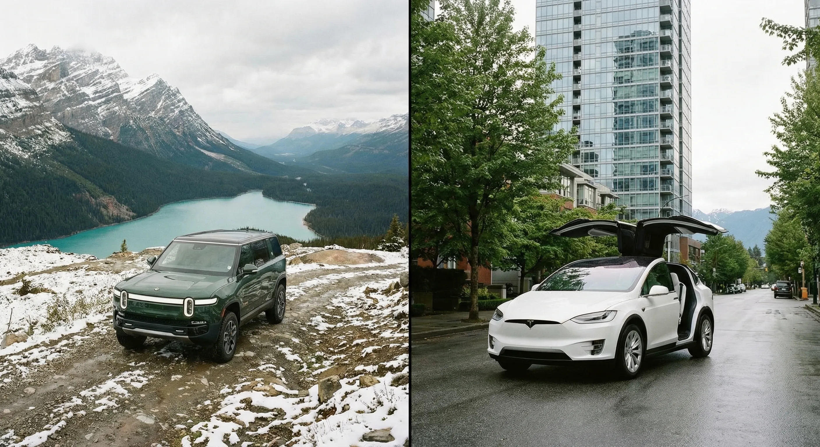 Rivian R1S vs Tesla Model X Canada 2026: $100K+ Electric SUVs Tested