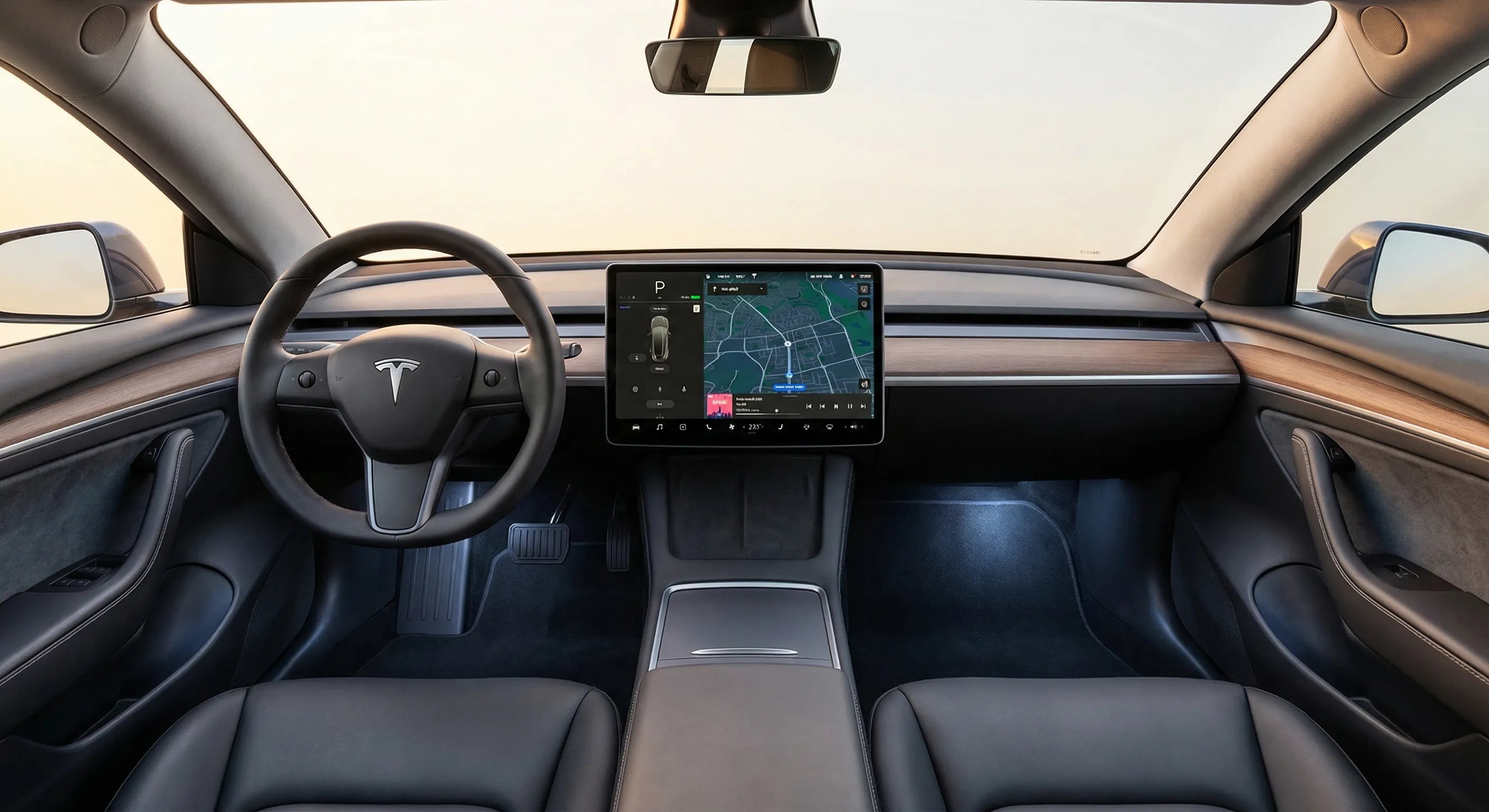 Tesla Model Y Canada Review interior dashboard and touchscreen