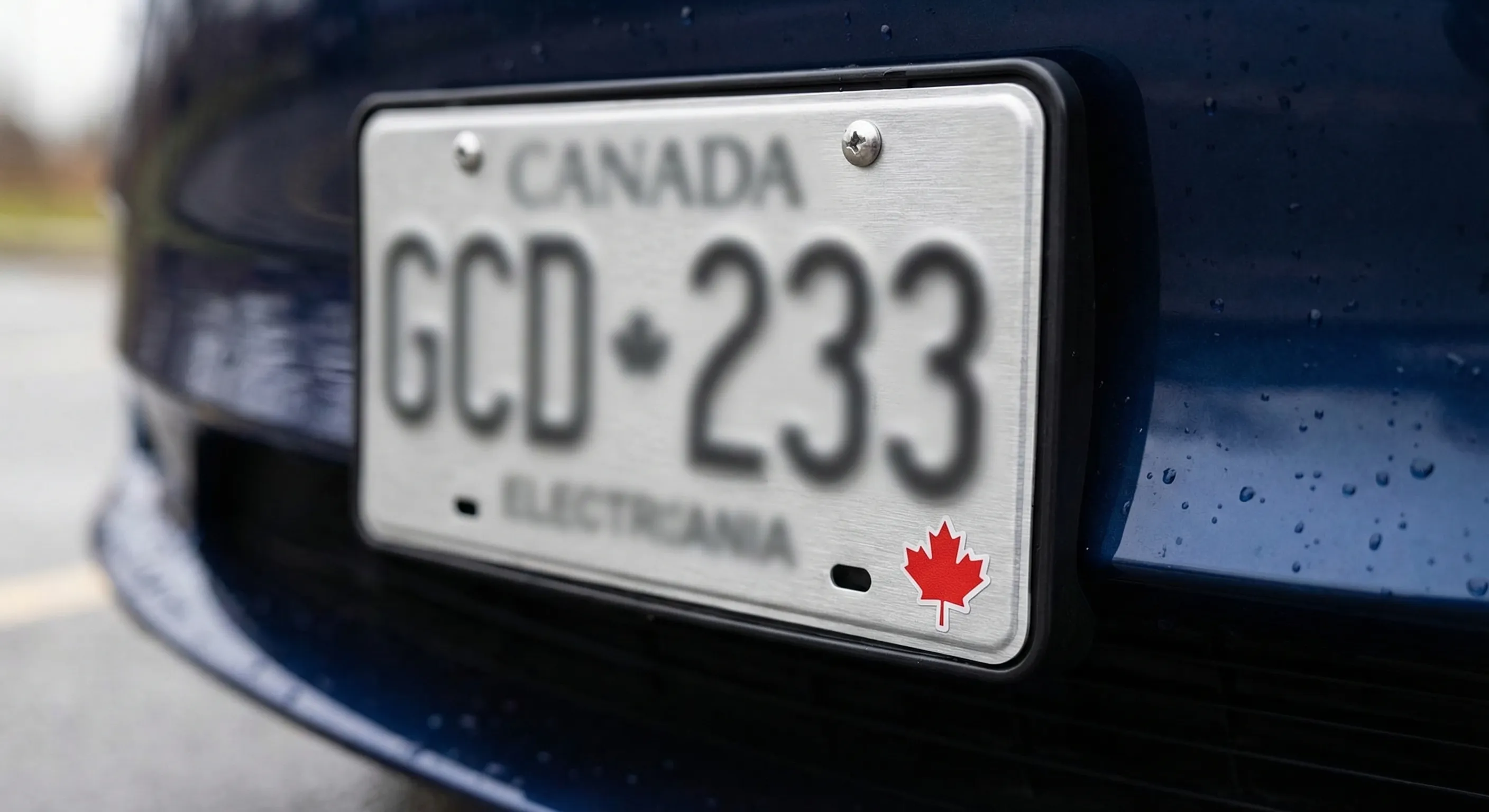 Electric vehicle detail shot in Canada