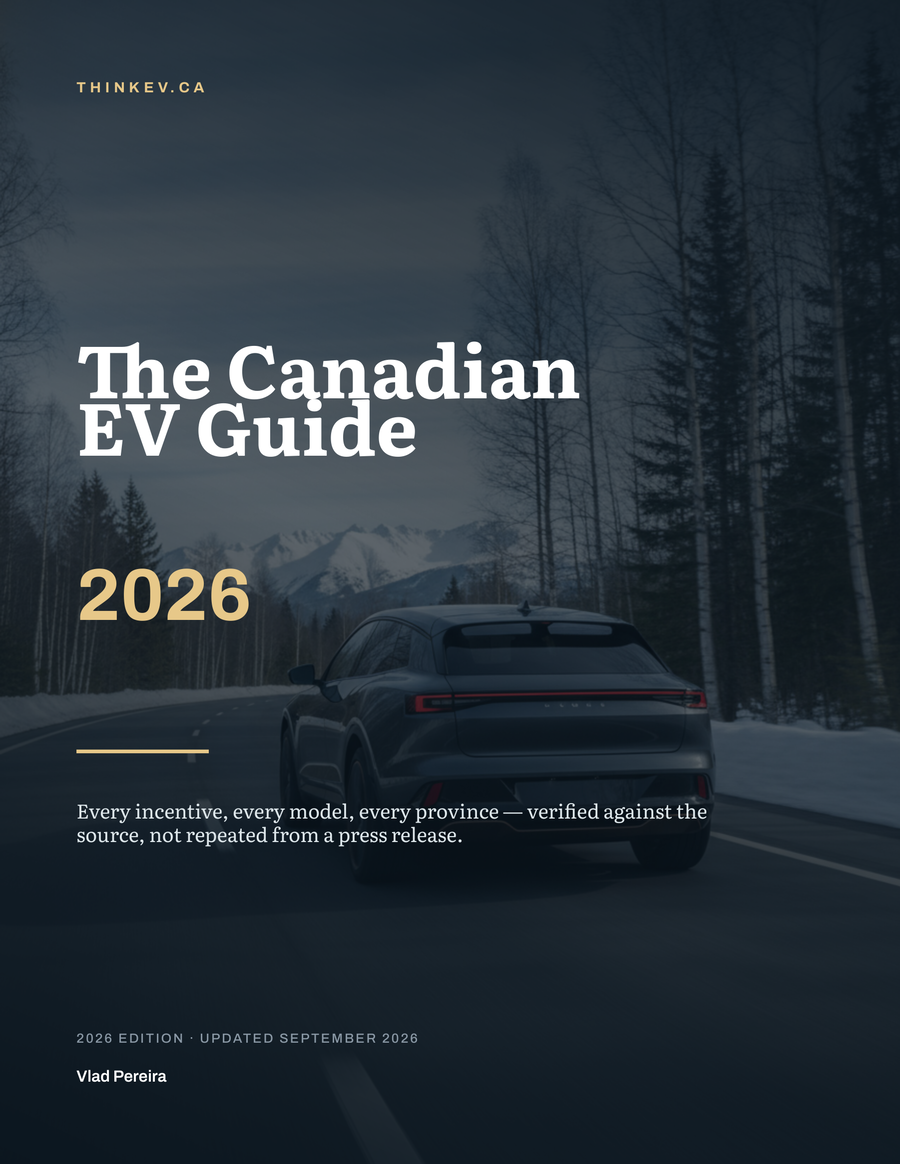 The Canadian EV Guide 2026 — cover